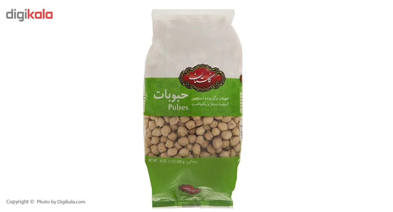 نخود گلستان مقدار 450 گرم