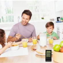 دماسنج و رطوبت سنج آلارم دار مدل هواشناسی