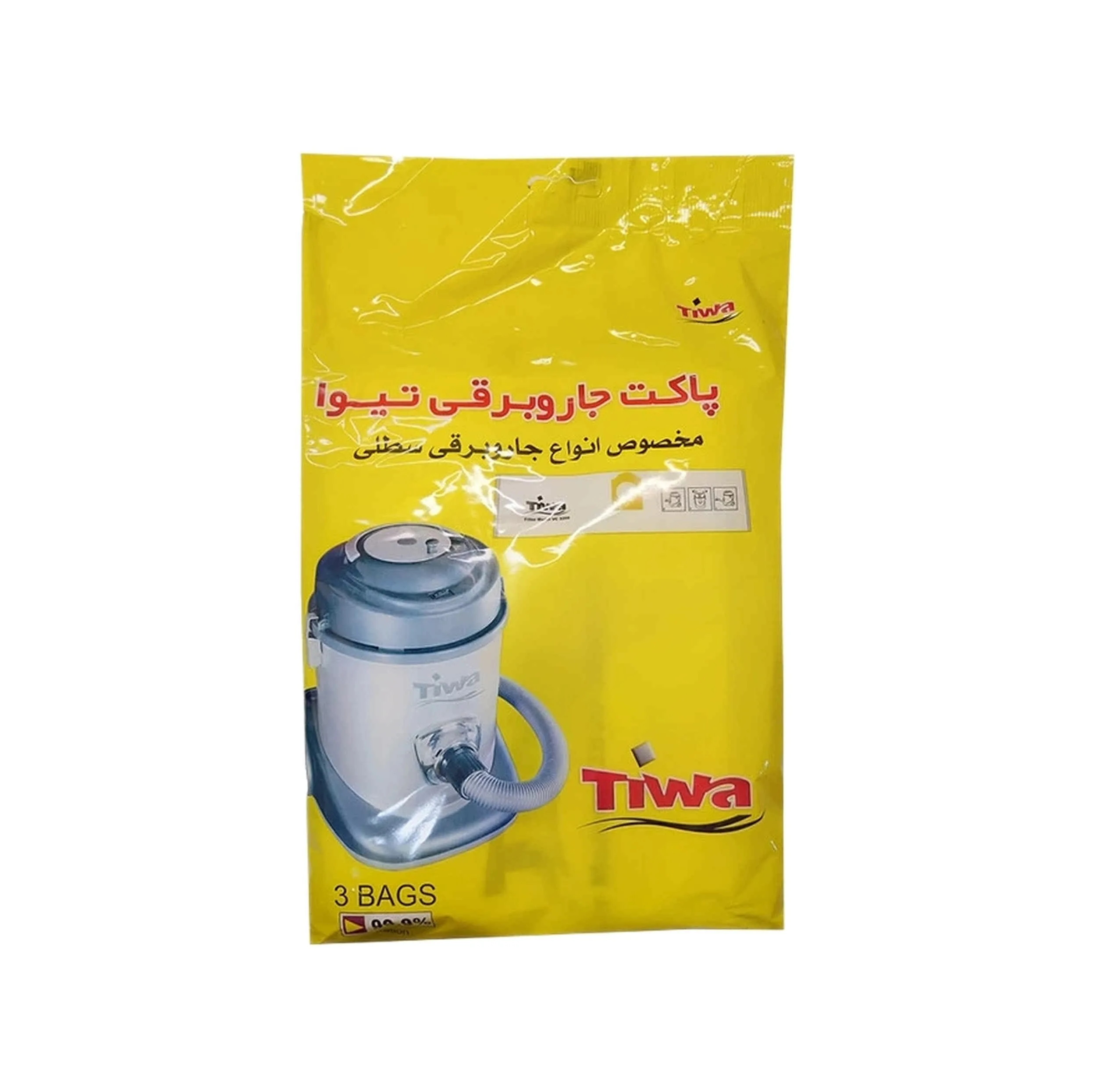 پاکت جاروبرقی تیوا مناسب انواع جاروبرقی سطلی بسته بندی 3 عددی