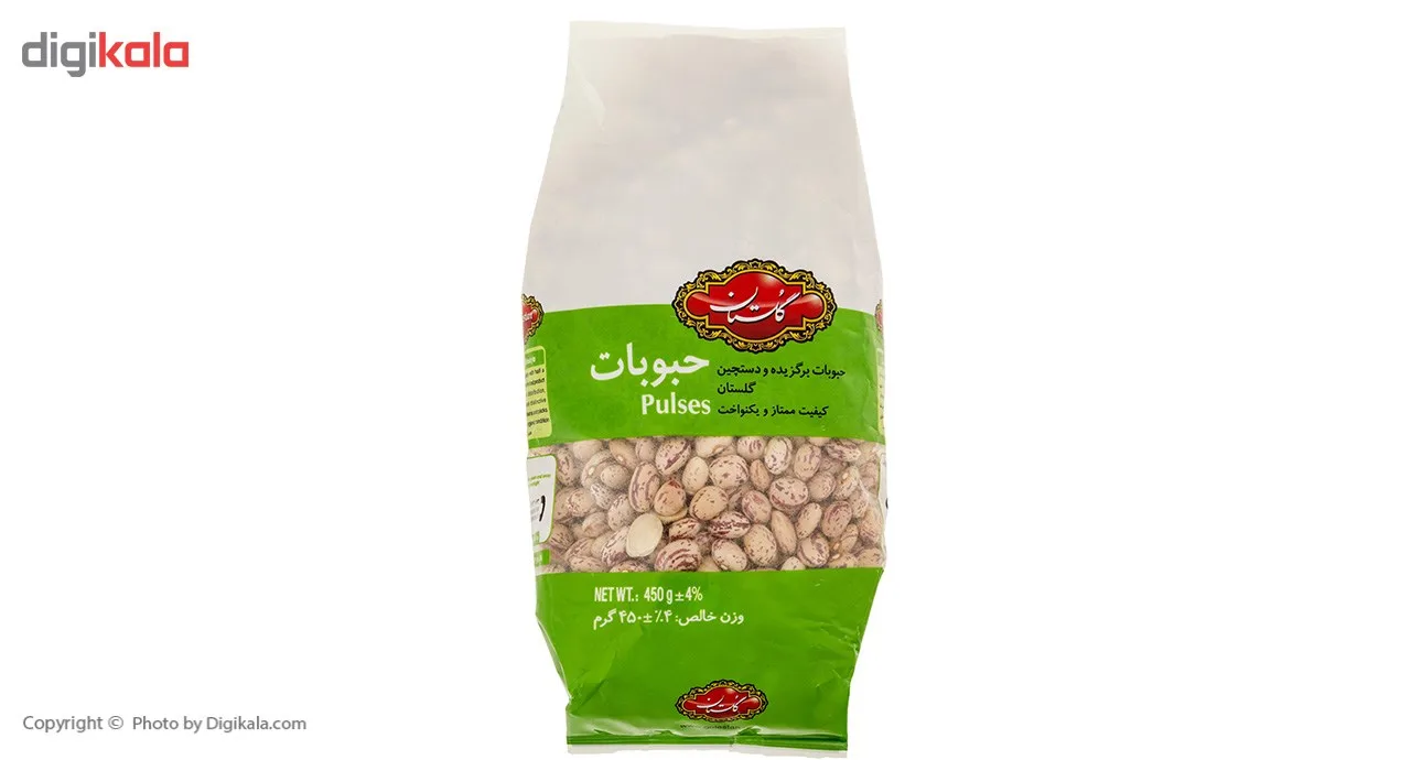 لوبیا چیتی گلستان مقدار 450 گرم