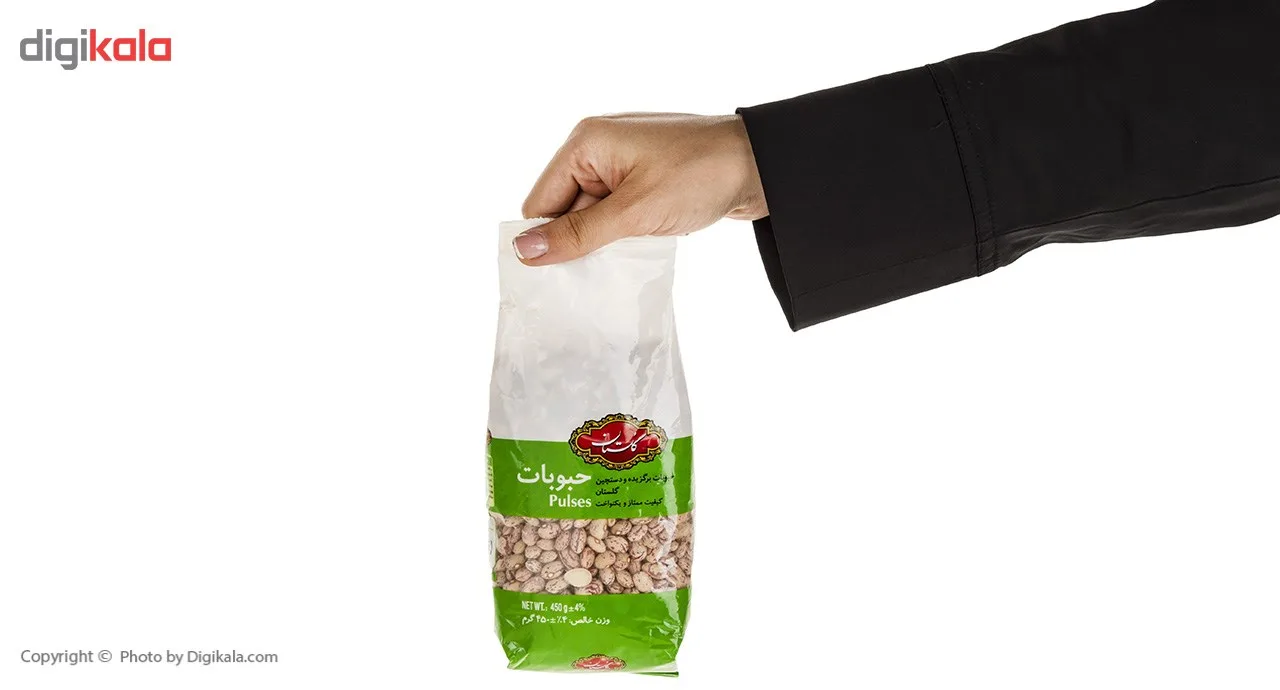 لوبیا چیتی گلستان مقدار 450 گرم