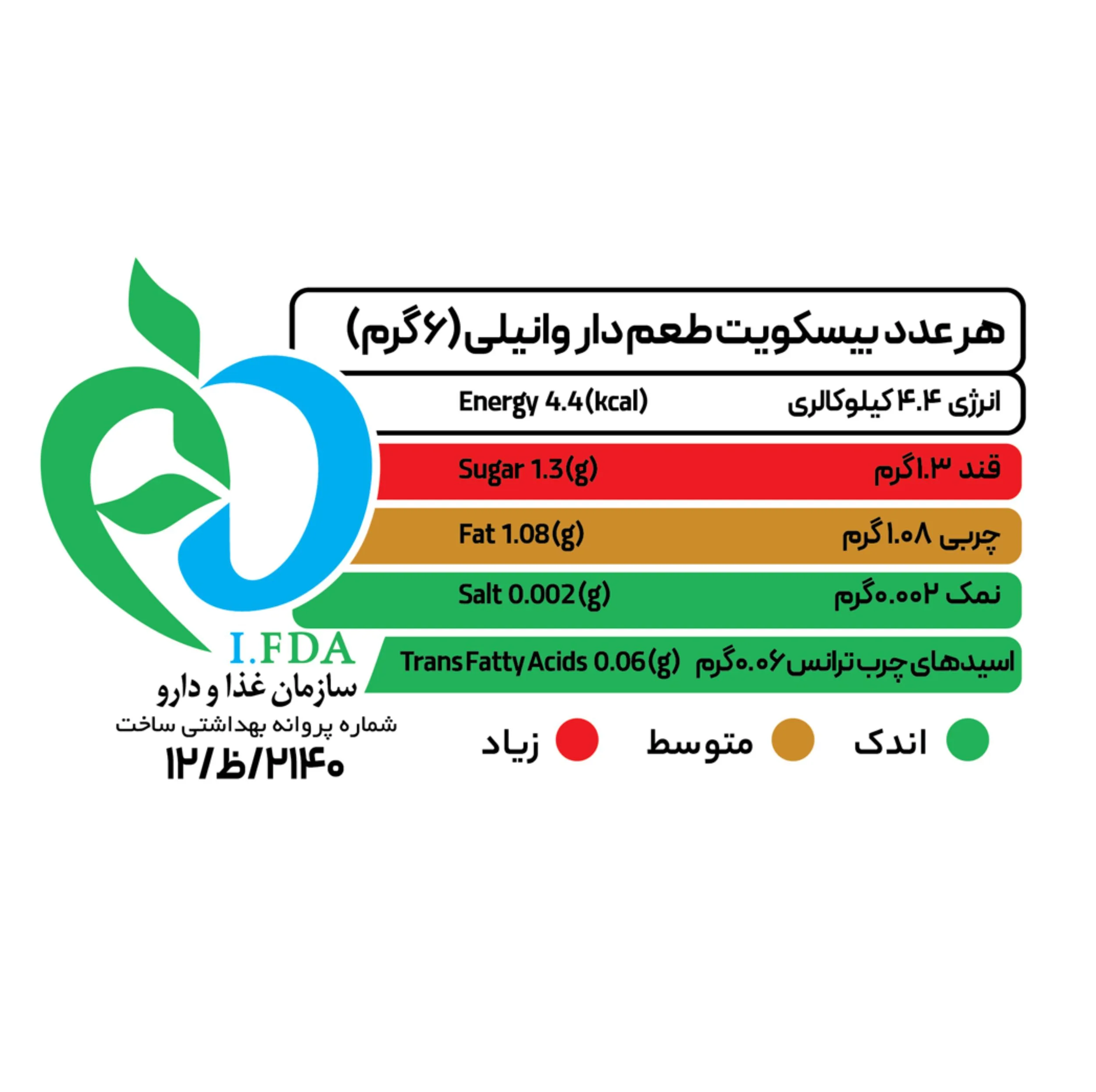 بيسکوييت کاراملی بیسکت - 100 گرم
