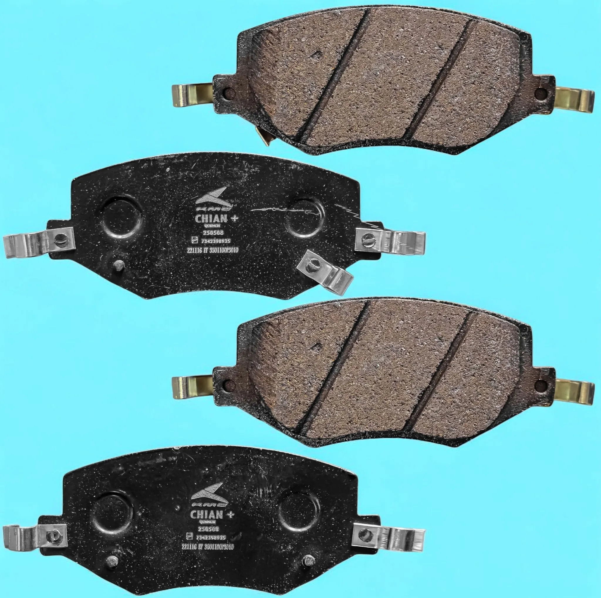 لنت ترمز جلو خودرو کویین چیان مدل 002079 دو جفت مناسب برای کی ام سی X5