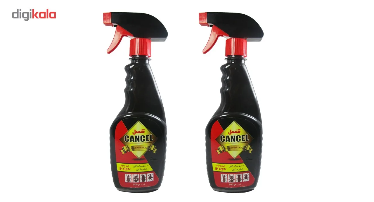 مجموعه 2 عددی مایع حشره کش و سوسک کش کنسل مدل Liquid حجم 500 گرم