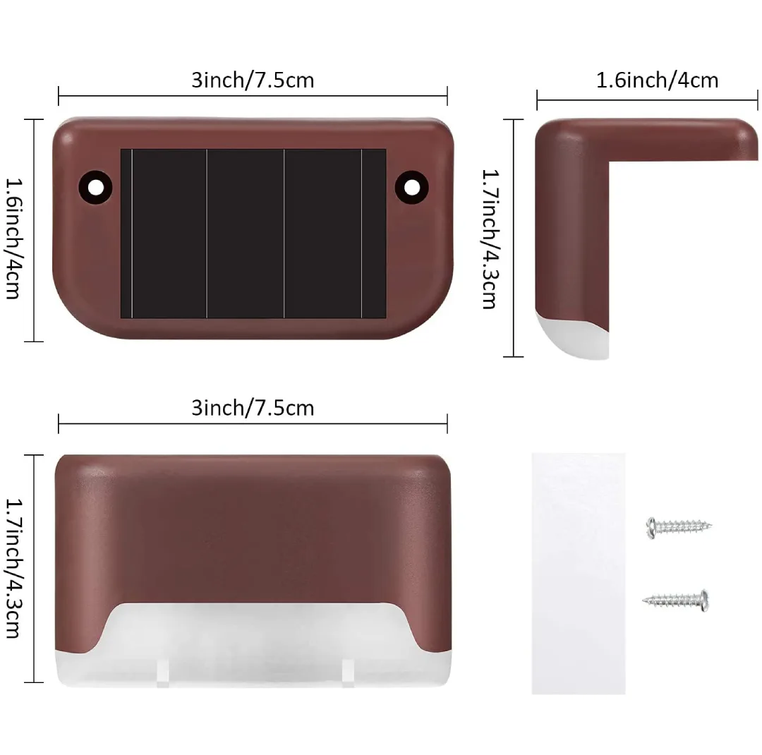 چراغ پارکی خورشیدی مدل Solar Deck بسته 4 عددی
