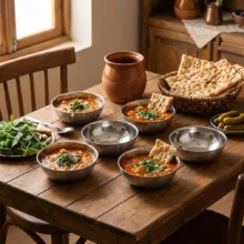 کاسه آبگوشت خوری استیل 6 عددی