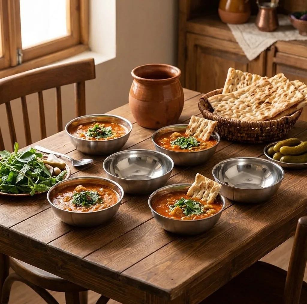 کاسه آبگوشت خوری استیل 6 عددی