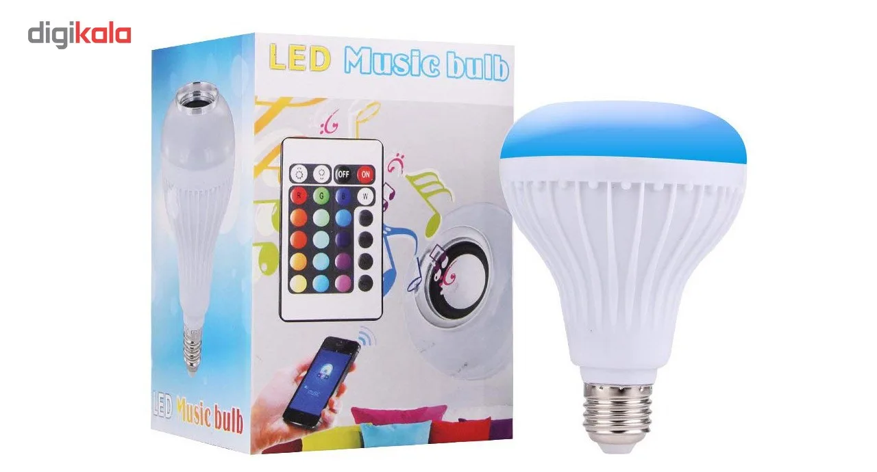 لامپ هوشمند و اسپیکر بلوتوث کد MUSIC BULB