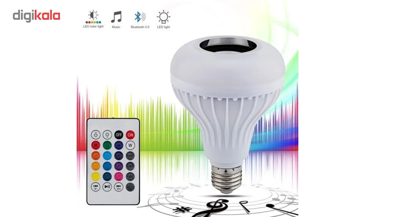 لامپ هوشمند و اسپیکر بلوتوث کد MUSIC BULB