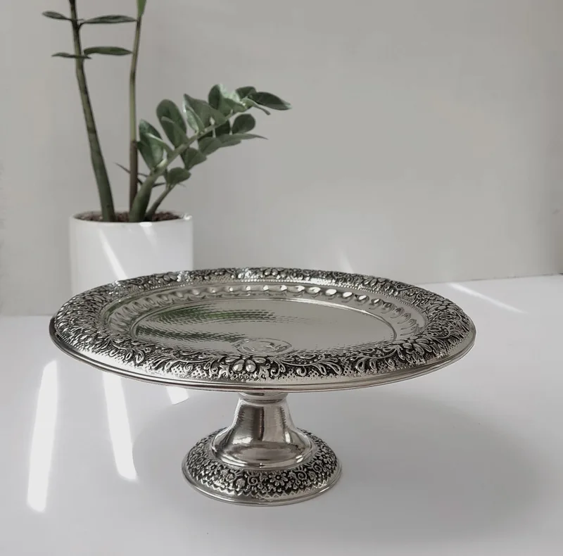 شیرینی خوری مسی مدل ارکیده کد ZH345.12