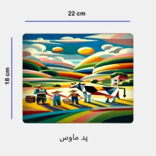ماگ سرامیکی مدل نقاشی منظره کد 238 به همراه زیرلیوانی و پد ماوس