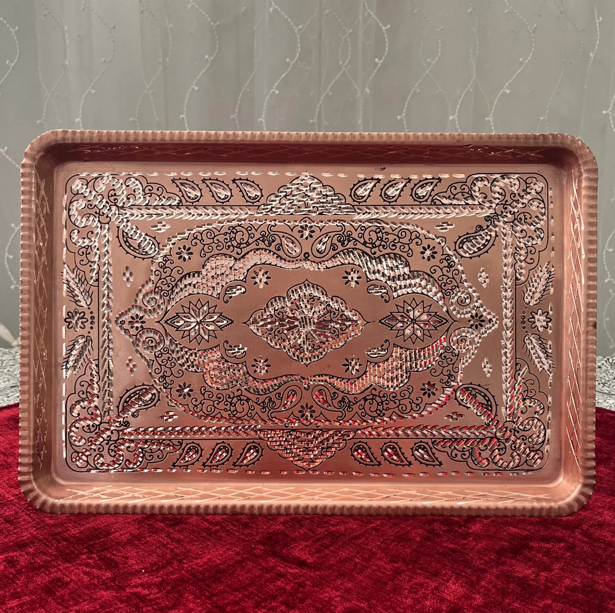 سینی مسی مدل زنجان کد450