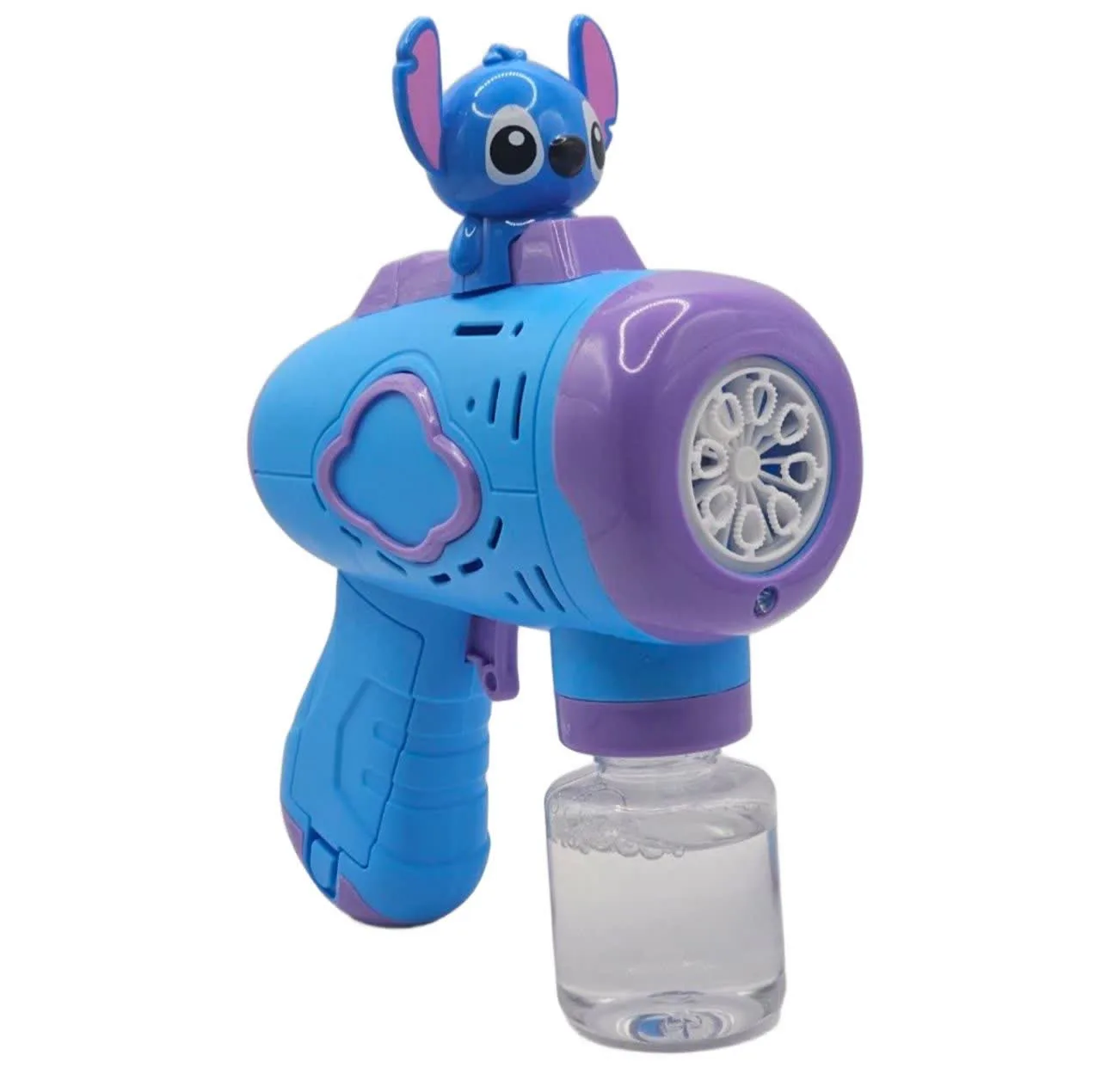 حباب ساز ناب سل مدل تفنگی چراغدار طرح استیج بامزه 8 حفره کد 8BUBBLE SPOUTS LOTS OF BUBBLES