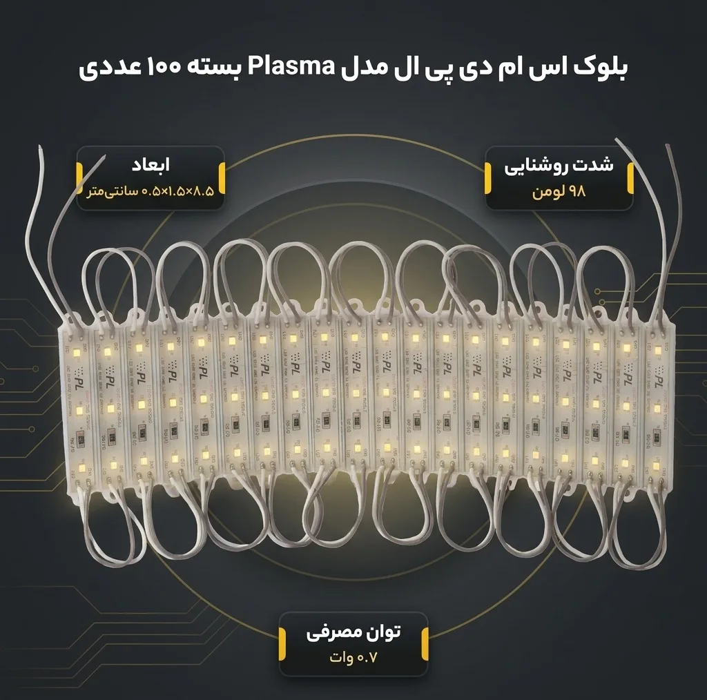 بلوک اس ام دی پی ال مدل Plasma بسته 100 عددی