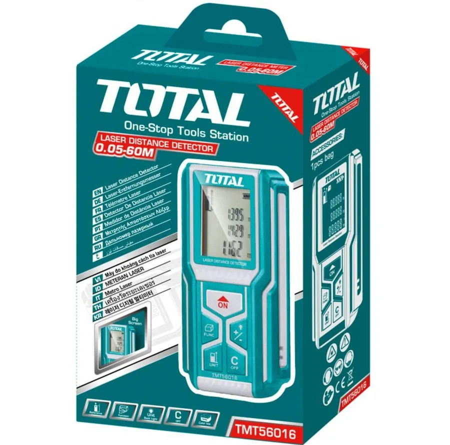 متر لیزری توتال مدل TMT56016