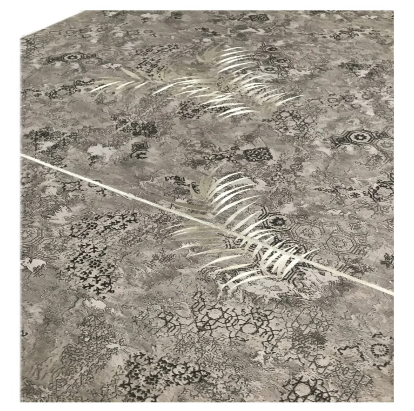 سفره 12 نفره مدل آیسو طرح پشت پارچه کد 07 سایز 300×100 سانتی متر