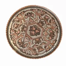 سینی میناکاری مدل لب کنگره ای کد 0197