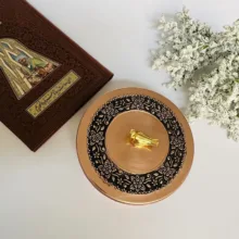 شکلات خوری مسی طرح گل کد ZH356.10