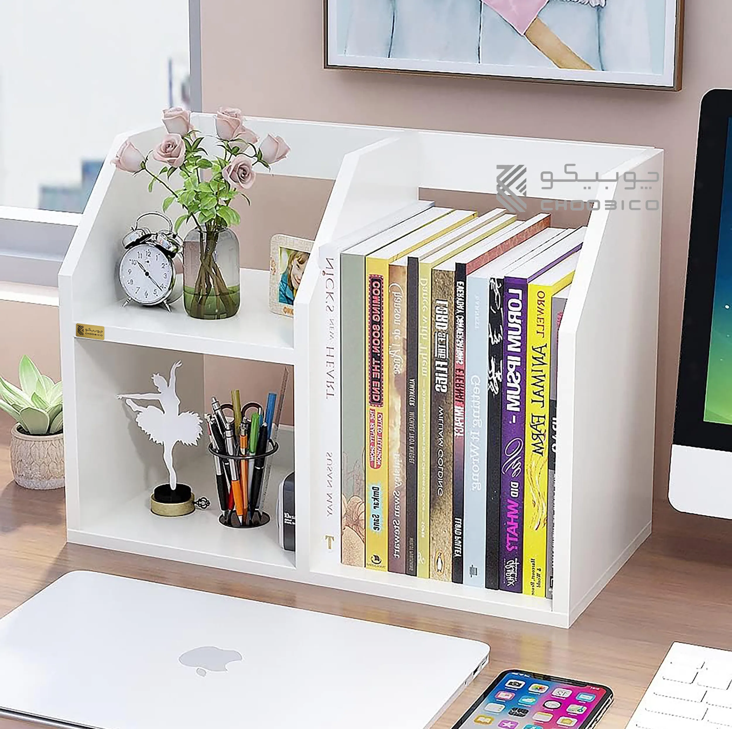 کتابخانه رومیزی چوبیکو مدل bookshelf410