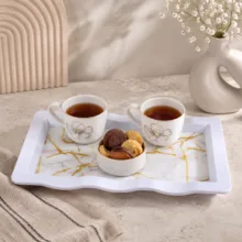 سینی بدون دسته مهروز مدل V-797 مرمر سایز 20×35 سانتی متر