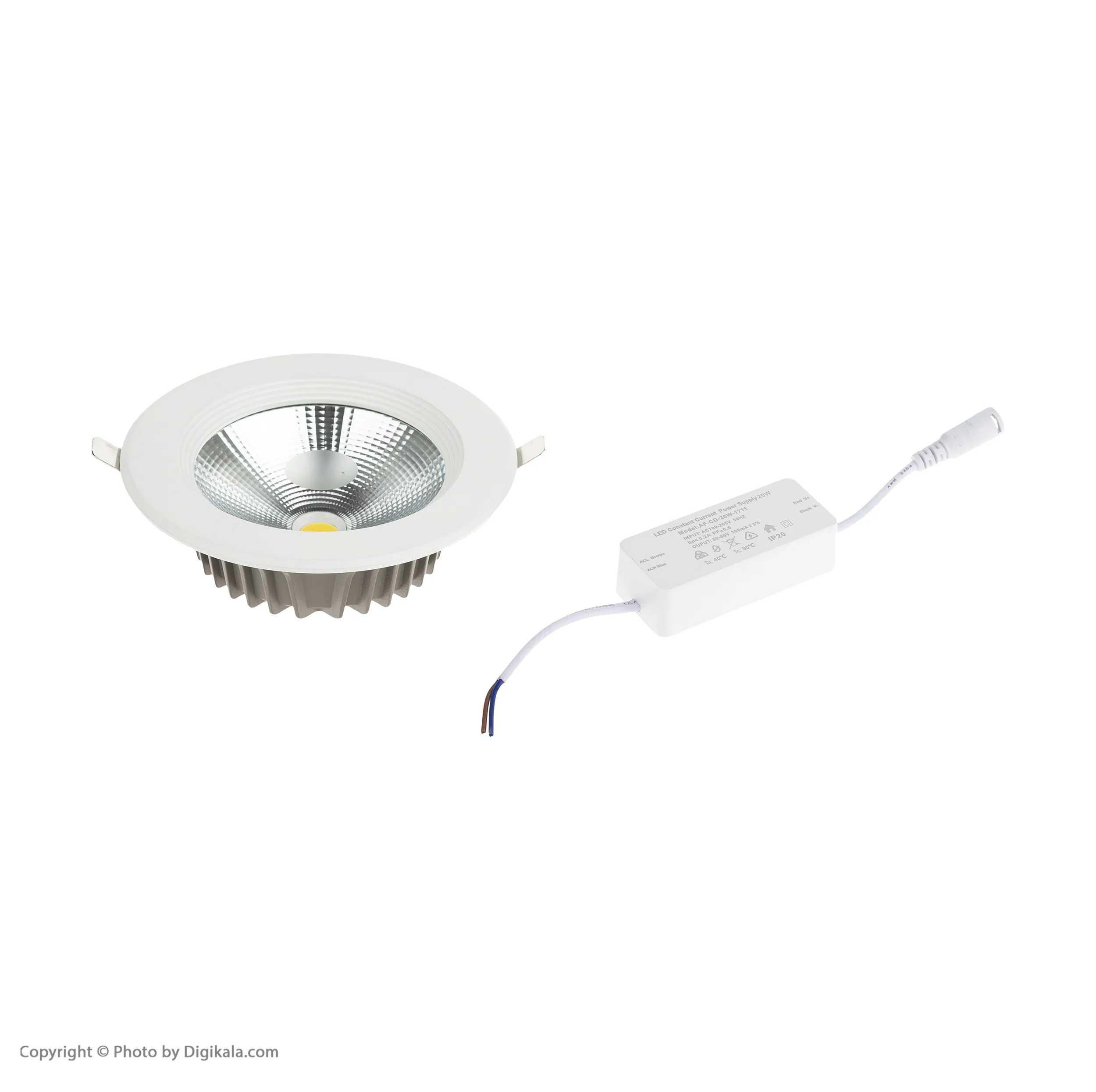 پنل توکار 20 وات افراتاب مدل تایتان کد AF-SD-20W
