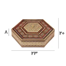 شکلات خوری خاتم مدل شش گوش شیرازی