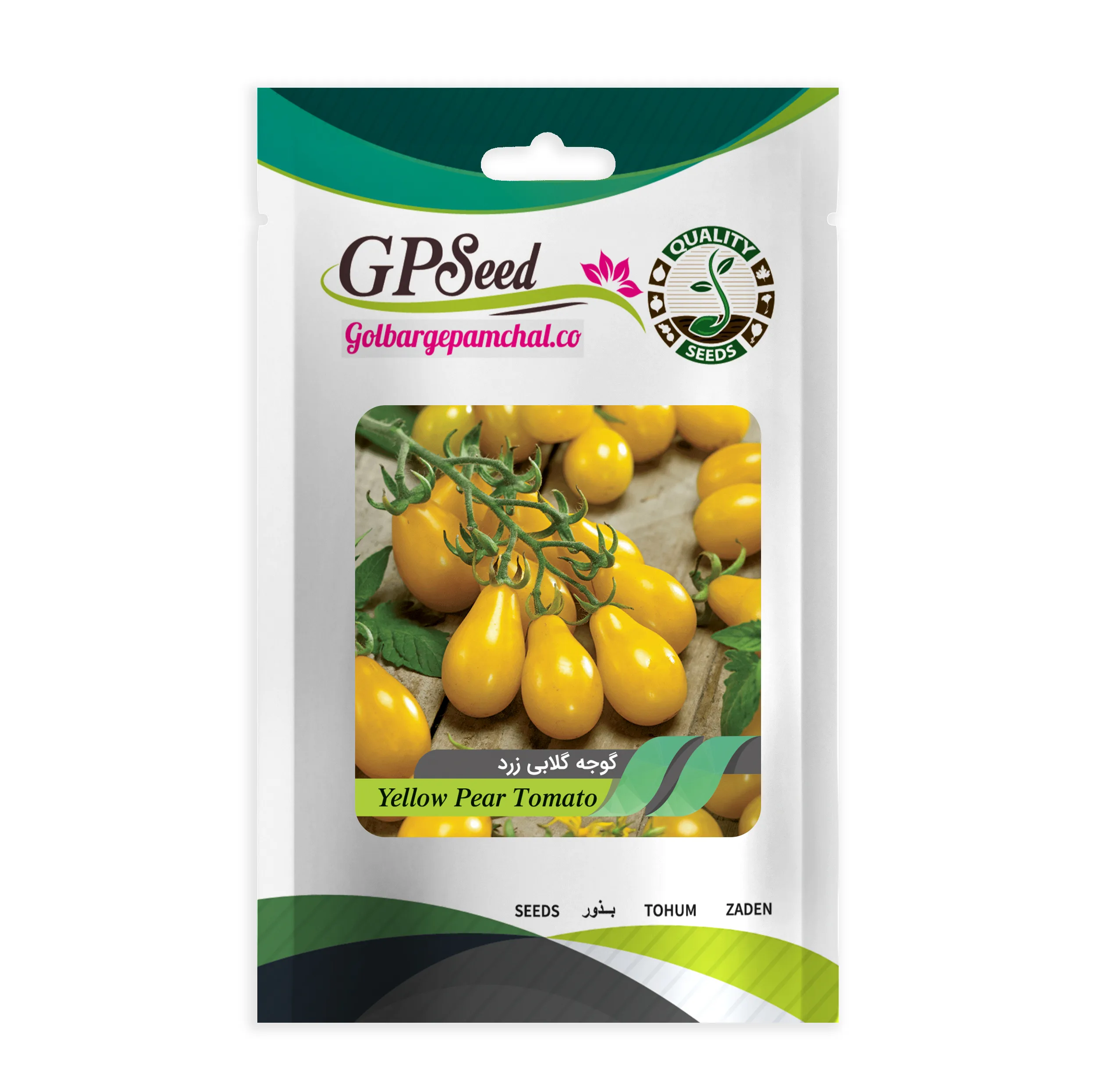 بذر صیفی جات گوجه گیلاسی و گوجه گلابی گلبرگ پامچال کد G-P-GP-012 مجموعه 12 عددی