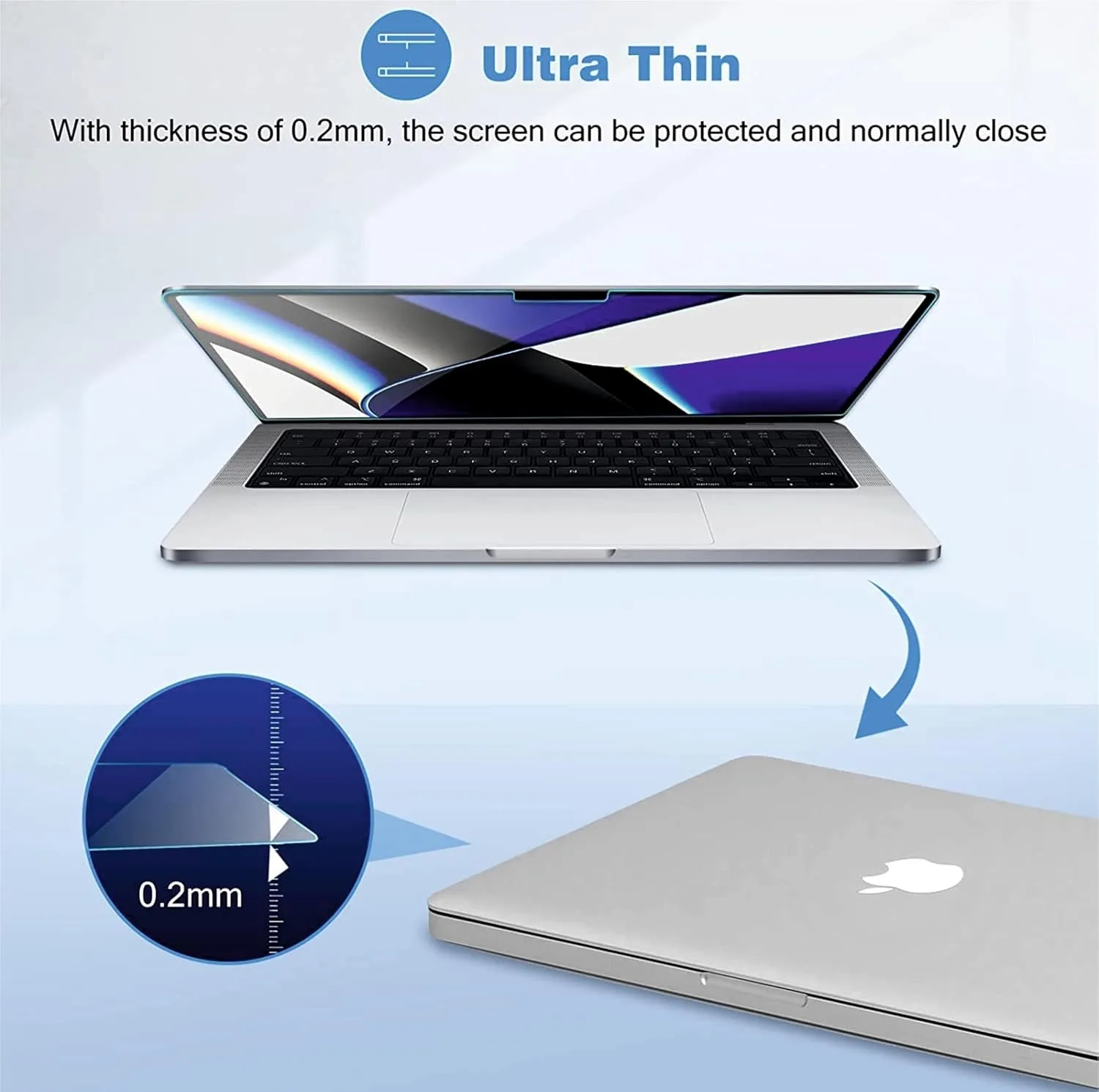 محافظ صفحه نمایش شیشه ای بادیگارد مدل TabG مناسب برای لپ تاپ اپل MacBook Air 13.6 inch M2 / M3 / M4