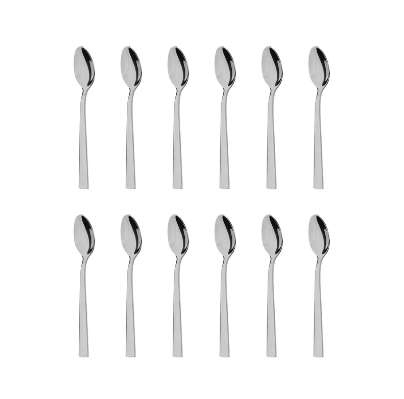 قاشق چای خوری گیلدا مدل شیکاگو براق مجموعه 12 عددی