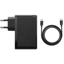 شارژر دیواری 100 وات 4 پورت بیسوس مدل GaN2 Pro به همراه کابل USB-C