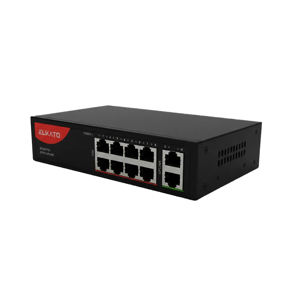سوییچ شبکه 8 پورت PoE الکاتو مدل EL-1SBL082BP-120W