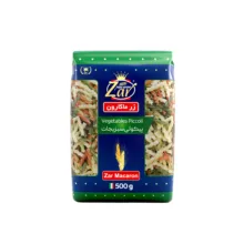 ماکارونی پیکولی سبزیجات زر ماکارون مقدار 500 گرم