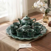 سرویس چای خوری 9 پارچه مدل سنتی کد 2