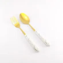ست قاشق و چنگال 12 پارچه مدل ماربل کد 59
