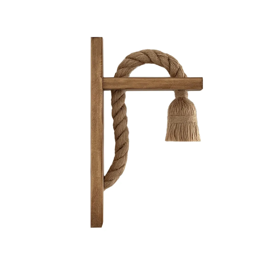 چراغ دیواری مدل چوبی کنفی کد ED004WL