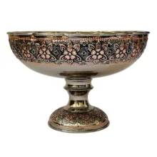 آجیل خوری مسی مدل قلم زنی کد ZH320.16