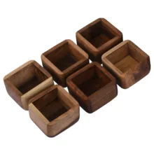 پیاله مدل چوبی مجموعه 6 عددی