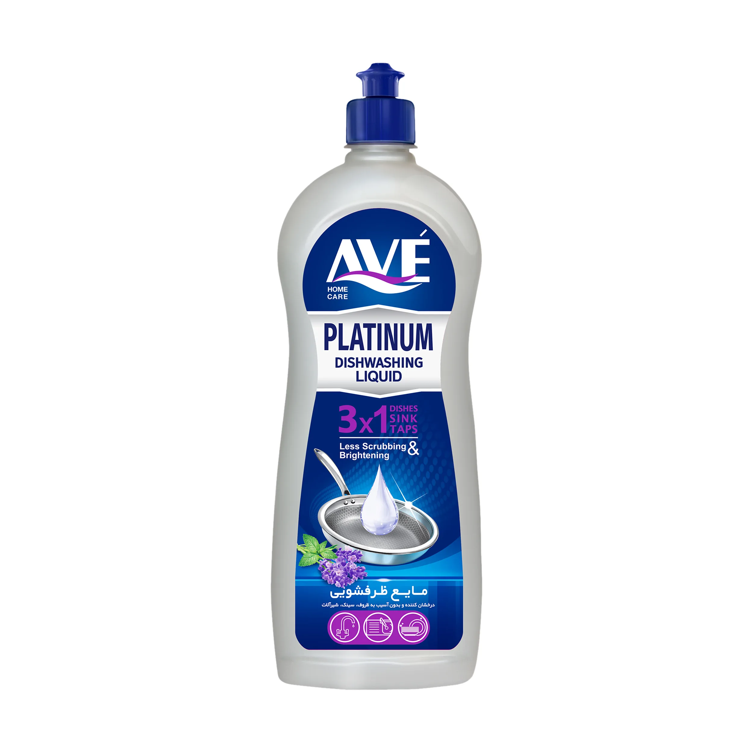 مایع ظرفشویی اوه مدل Plus Platinium حجم 750 میلی لیتر
