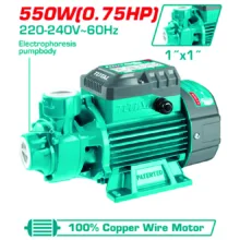 پمپ آب 550 وات 0.75 اسب بخار توتال مدل TWP15506