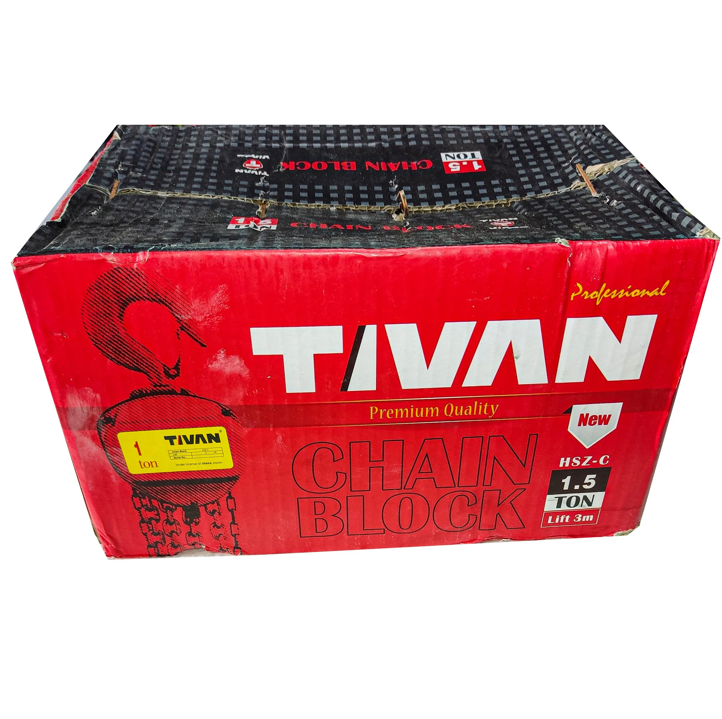 جرثقیل سقفی زنجیری تیوان مدل  HSZ- C1TON ظرفیت 1 تن