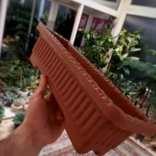 گلدان مدل پلاستیکی مستطیلی واریور کد 36 بسته چهار عددی