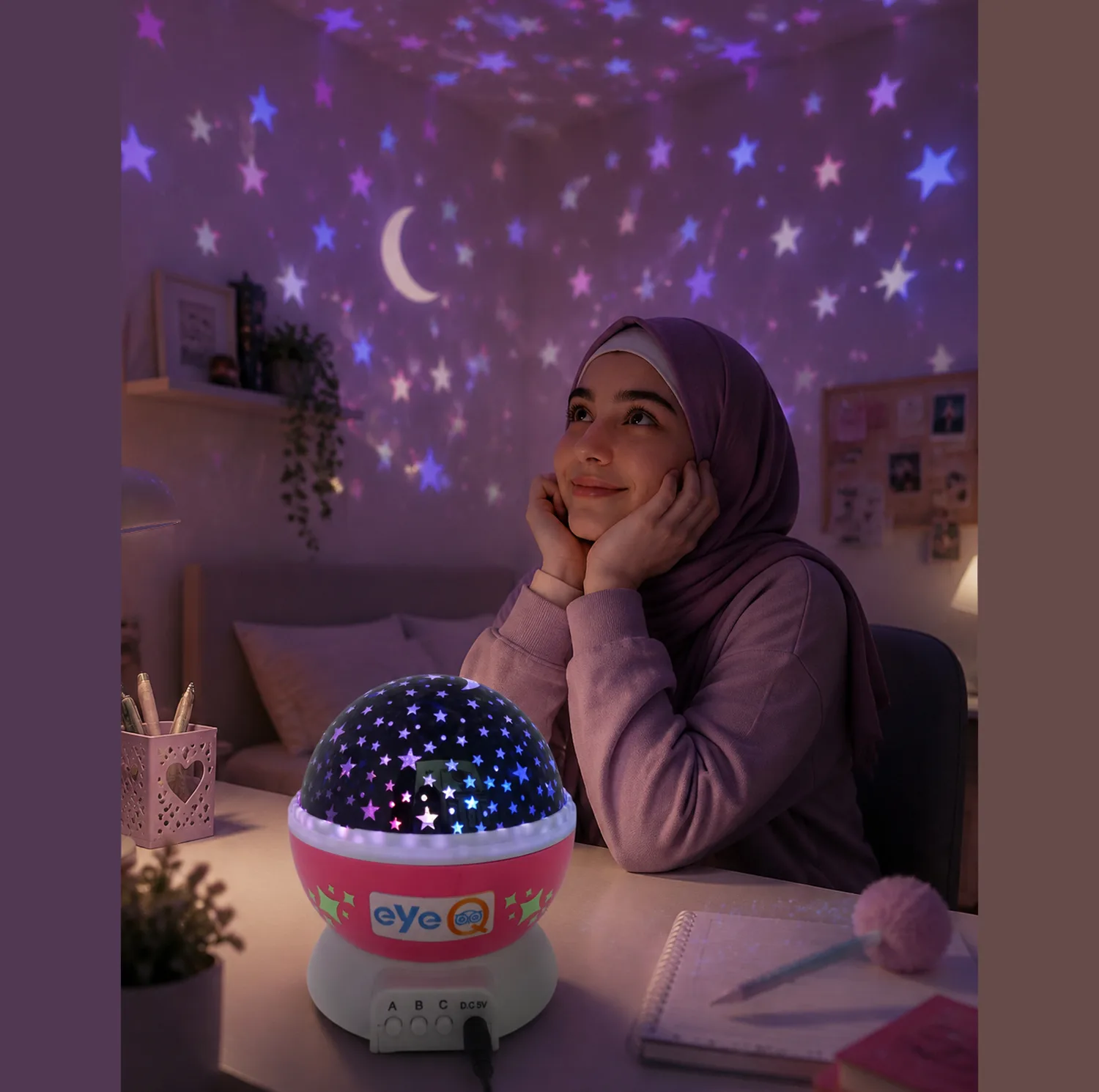 چراغ خواب اتاق کودک آی کیو مدل RoBOT کد Ai-v51