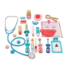 ست اسباب بازی تجهیزات پزشکی مدل Wooden Dentist Kit