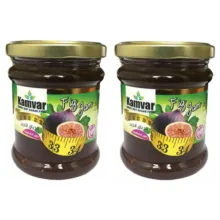 مربا انجیر رژیمی بدون شکر کامور - 280 گرم بسته 2 عددی