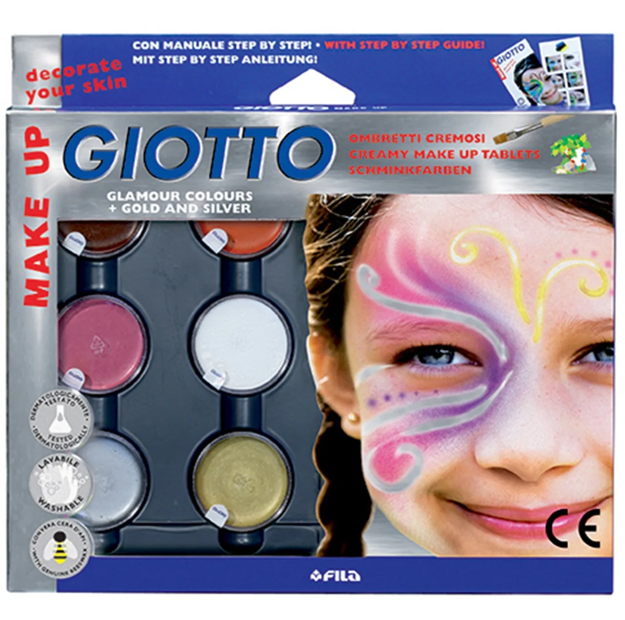 قرص گریم 6 رنگ جیوتو مدل Creamy Glamour