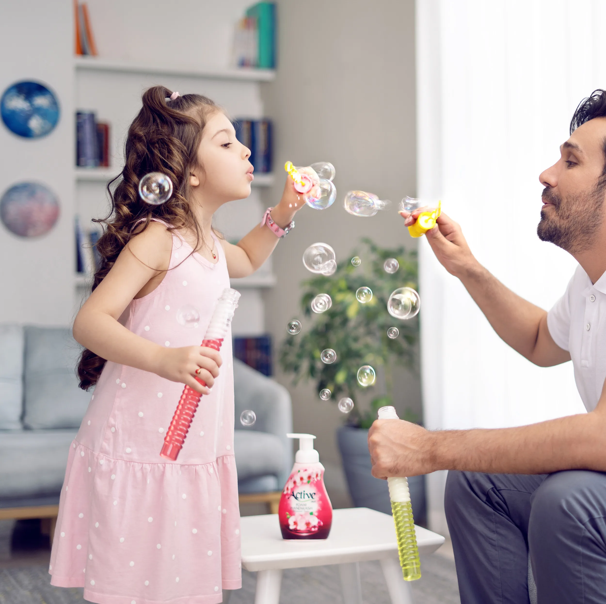 فوم دستشویی اکتیو سری دیاموند مدل Pink وزن 500 گرم