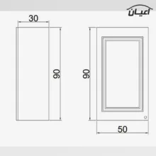 کابینت آشپزخانه اعیان مدل FH CL25
