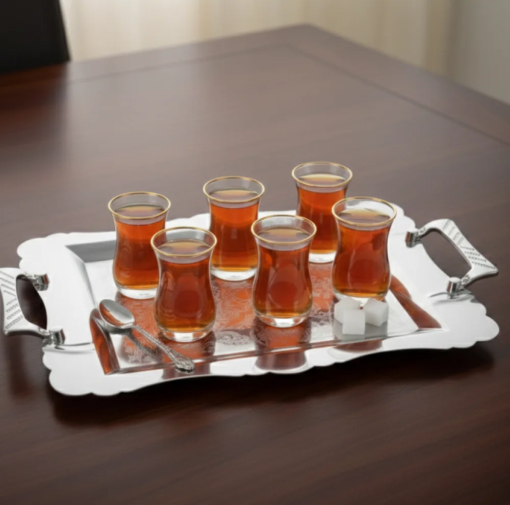 سینی دسته دار مدل OTC کد 18S-10 سایز 30*44 سانتی متر