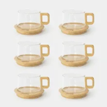 سرویس چای خوری 12 پارچه 6 نفره شاهین مدل SHN-122