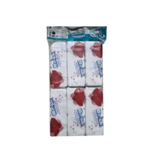 دستمال کاغذی 100 برگ 2 لایه ملانی مدل 4AX بسته 6 عددی